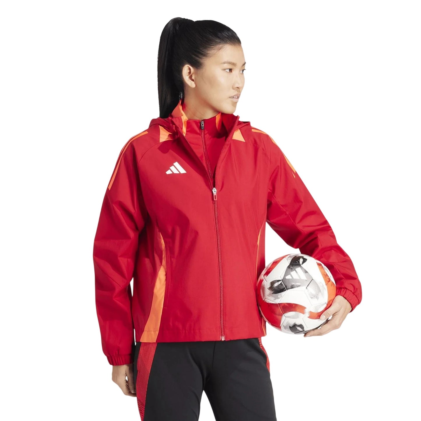 Team Power Red - Lifestyle - Adidas Womens-Ladies Tiro 24 Anorak