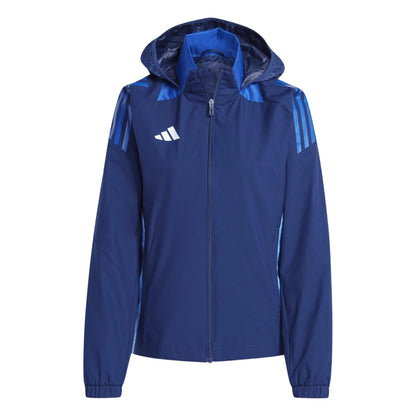 Navy Blue - Front - Adidas Womens-Ladies Tiro 24 Anorak