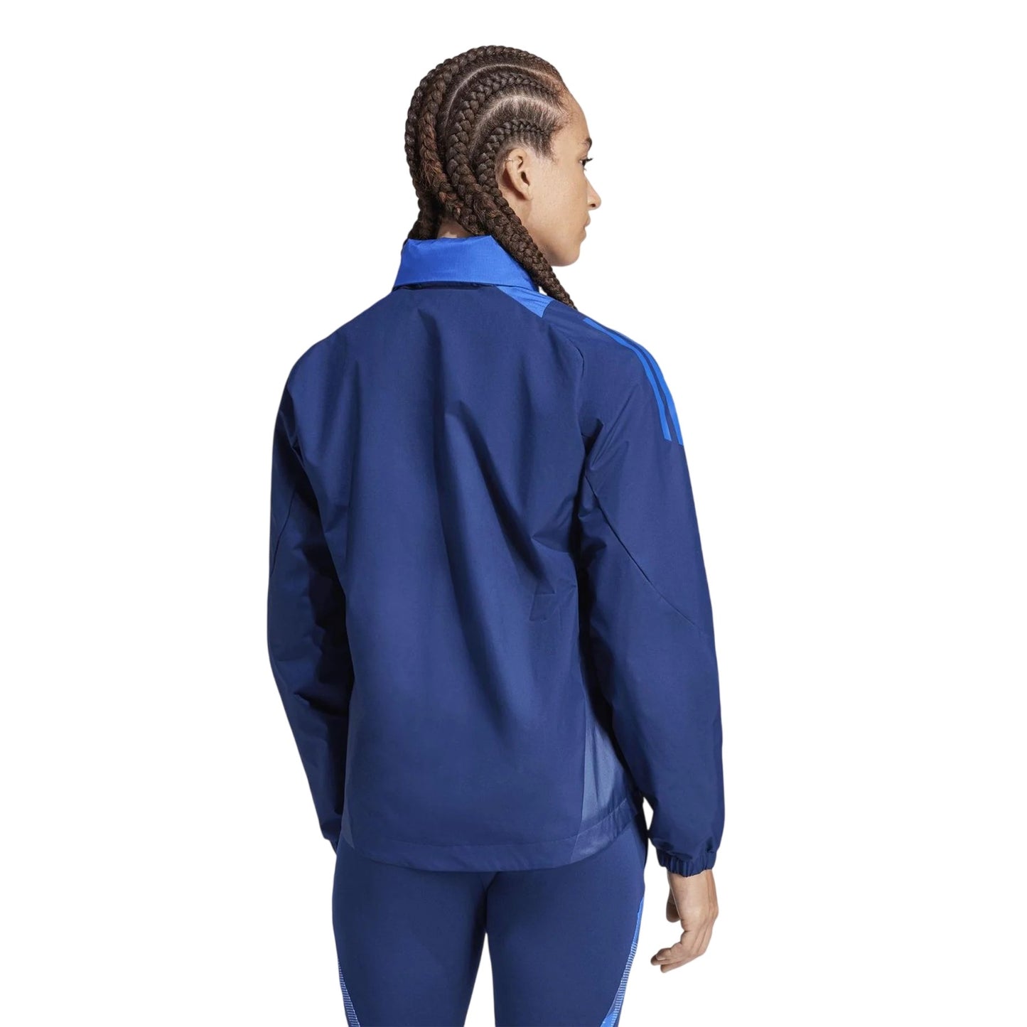 Navy Blue - Back - Adidas Womens-Ladies Tiro 24 Anorak