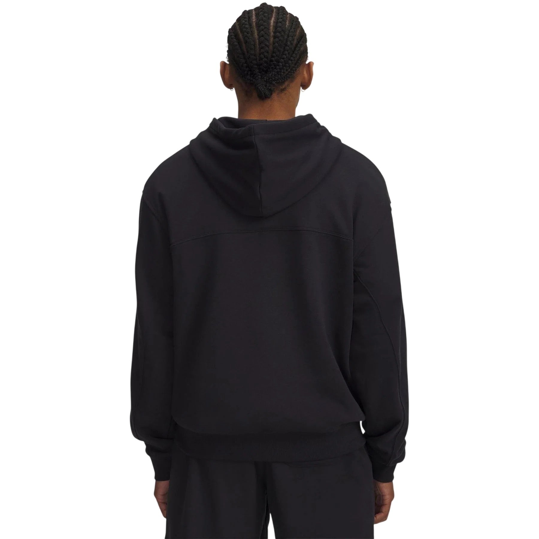 Black - Back - Under Armour Mens Rival Full Zip Hoodie