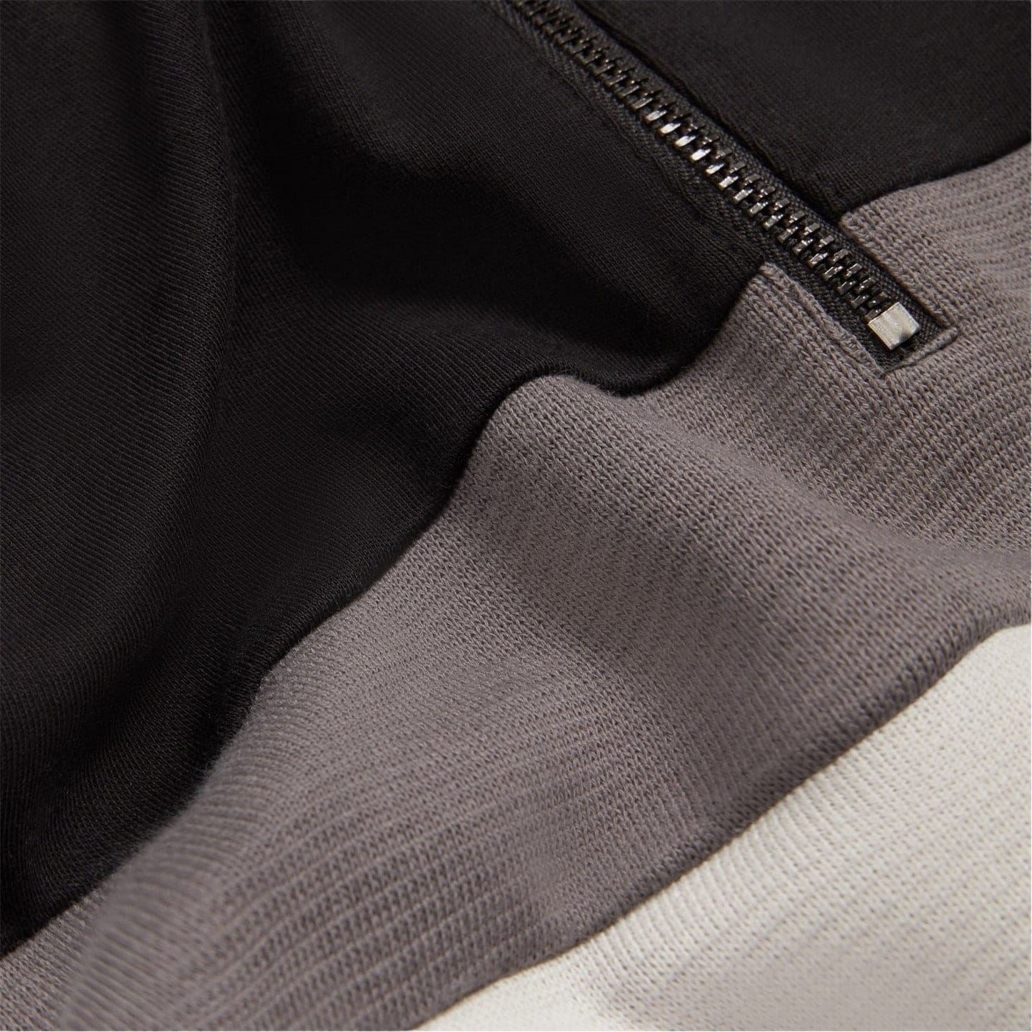 Black - Back - Ted Baker Mens Quarter Zip Fleece Top