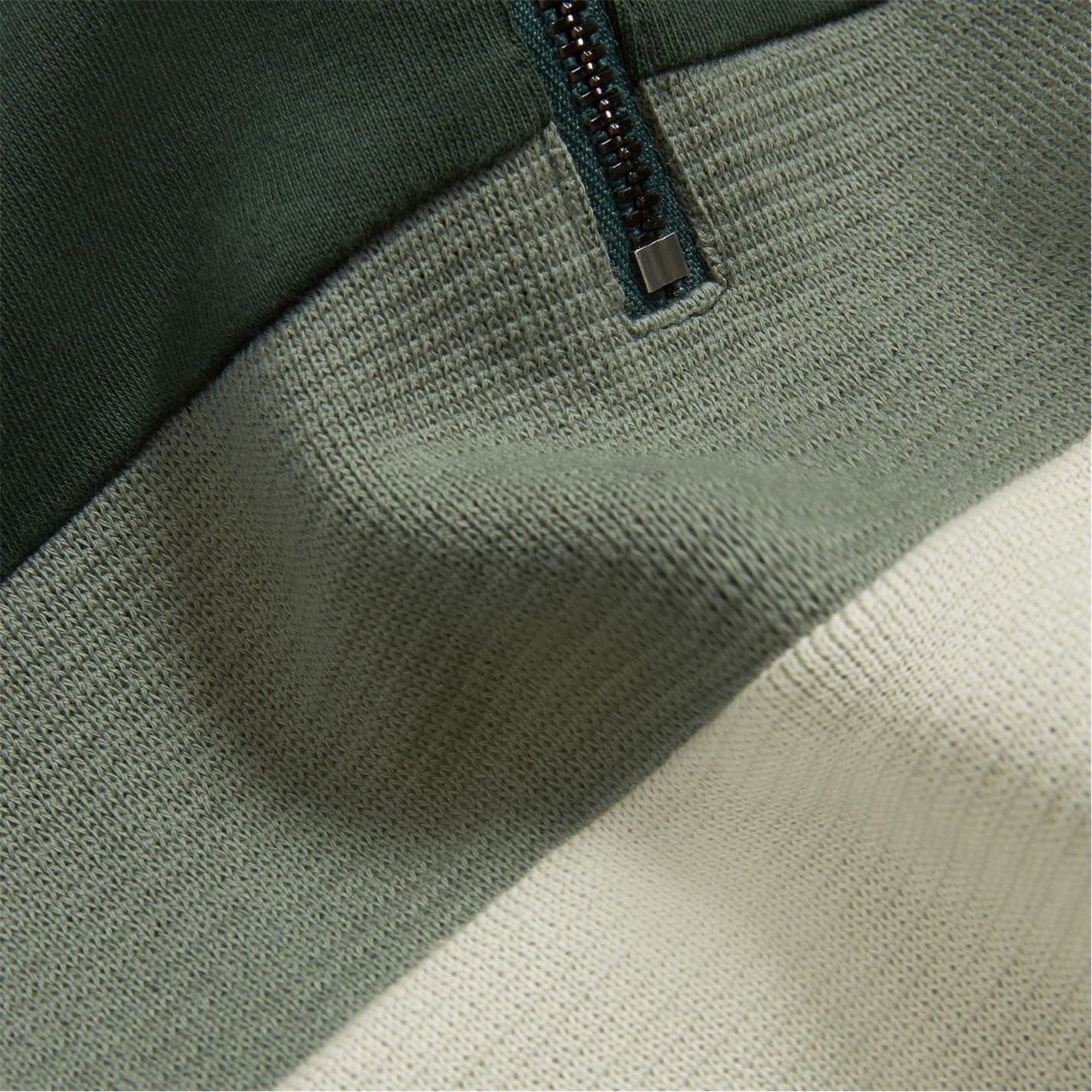 Green - Back - Ted Baker Mens Quarter Zip Fleece Top