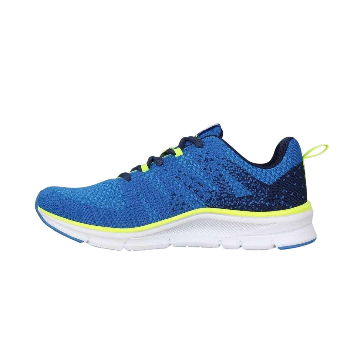 Blue-Lime - Side - Karrimor Boys Duma 6 Speckle Cushioned Trainers