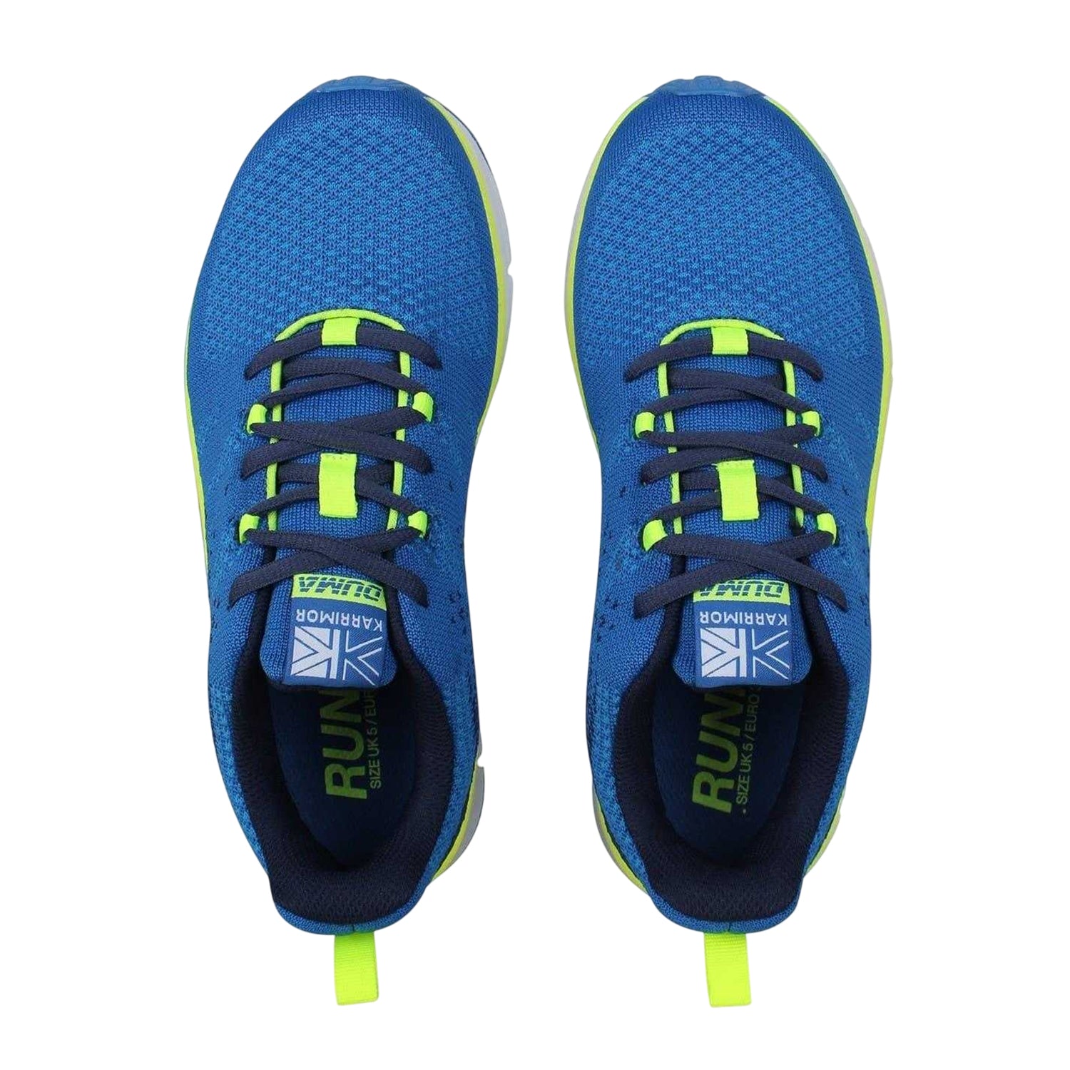 Blue-Lime - Lifestyle - Karrimor Boys Duma 6 Speckle Cushioned Trainers