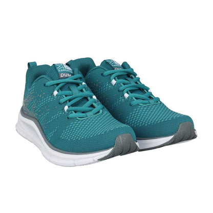 Green-White - Front - Karrimor Boys Duma 6 Speckle Cushioned Trainers