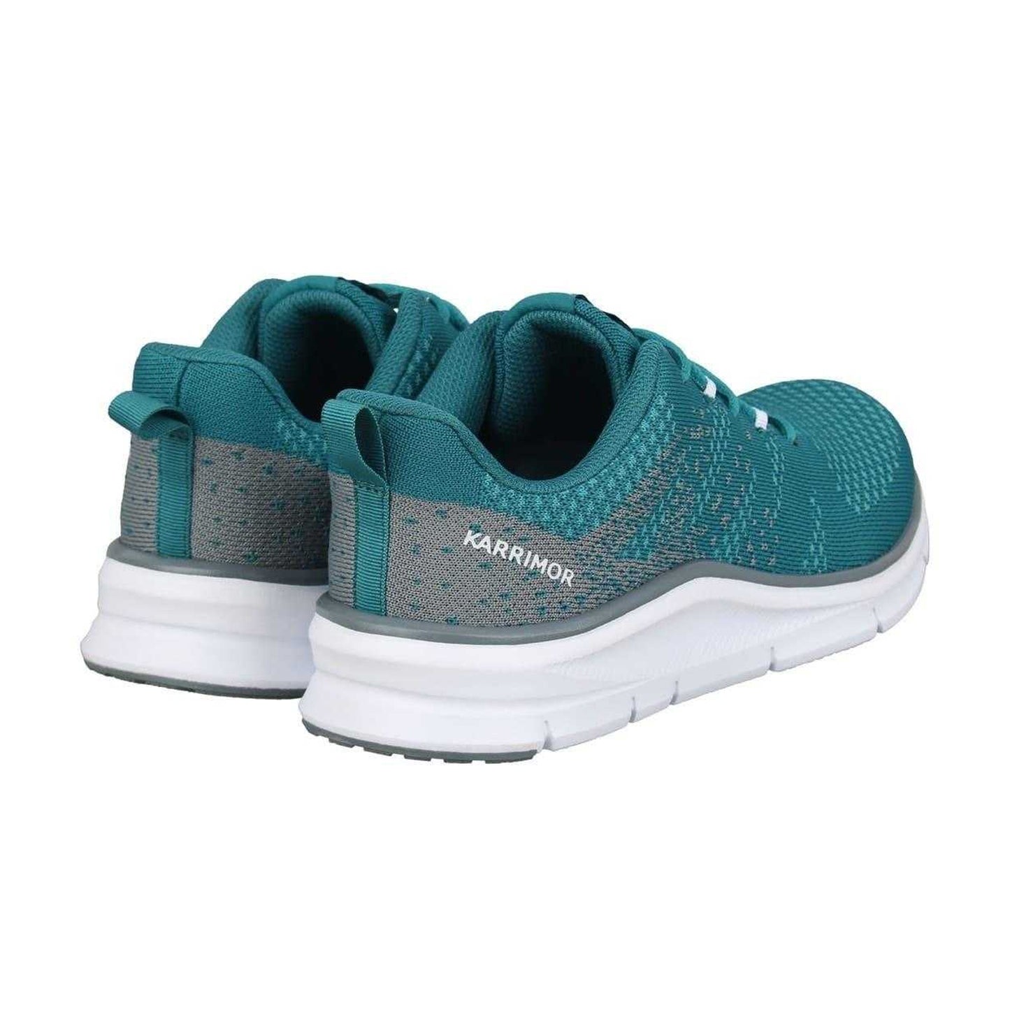 Green-White - Back - Karrimor Boys Duma 6 Speckle Cushioned Trainers