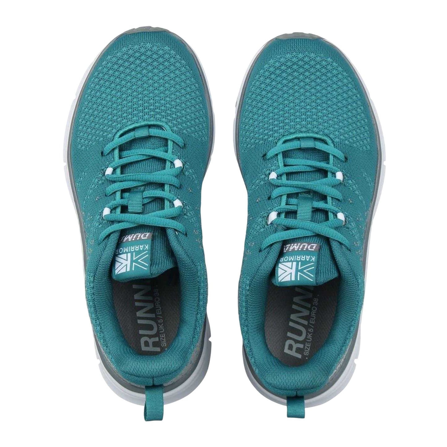 Green-White - Lifestyle - Karrimor Boys Duma 6 Speckle Cushioned Trainers