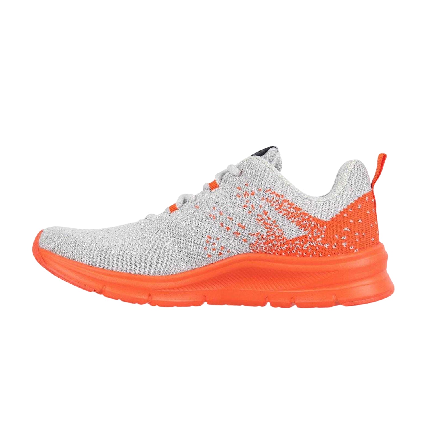Grey-Orange - Back - Karrimor Boys Duma 6 Speckle Cushioned Trainers