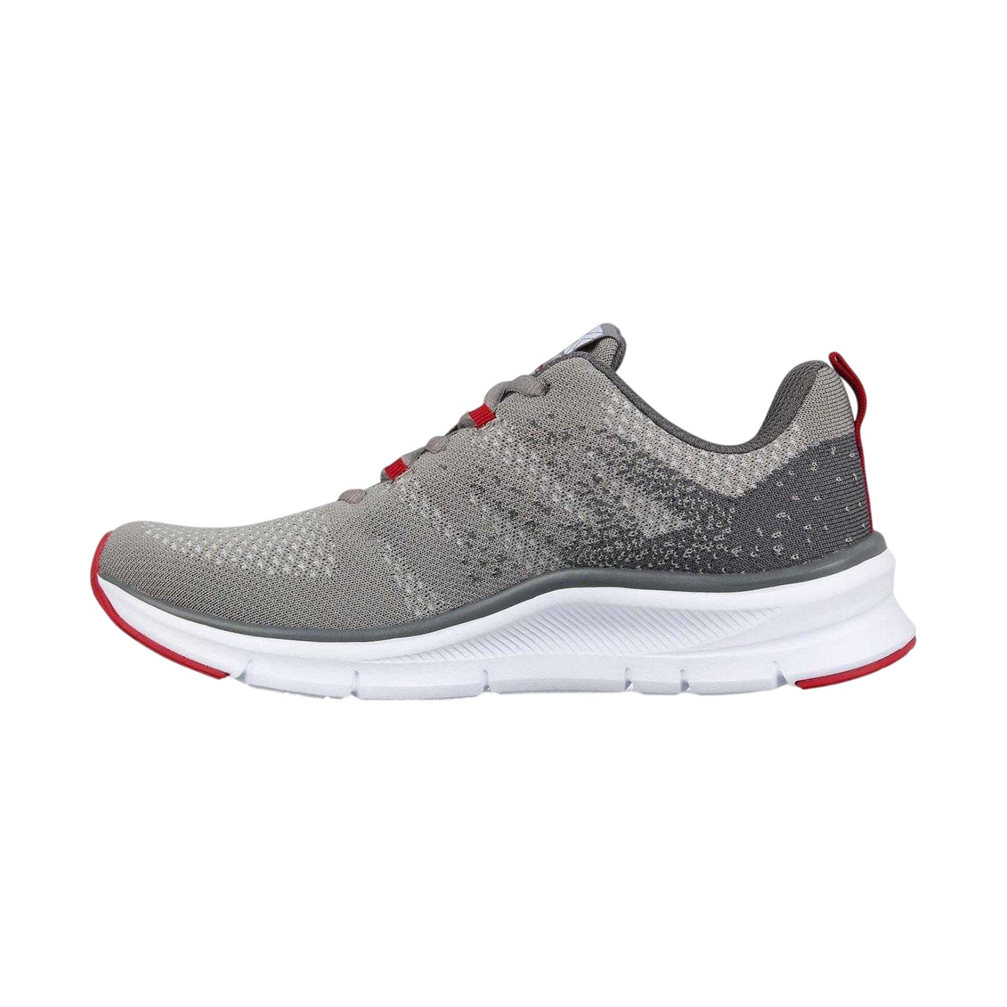 Grey-Red - Back - Karrimor Boys Duma 6 Speckle Cushioned Trainers