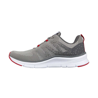 Grey-Red - Back - Karrimor Boys Duma 6 Speckle Cushioned Trainers