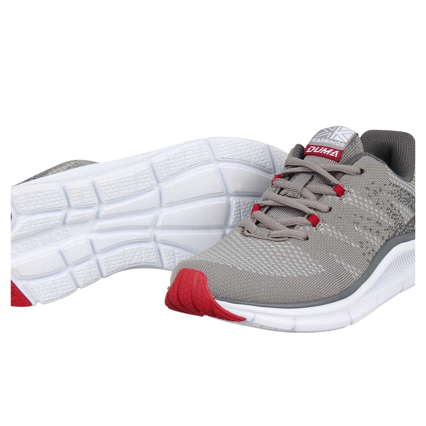 Grey-Red - Lifestyle - Karrimor Boys Duma 6 Speckle Cushioned Trainers