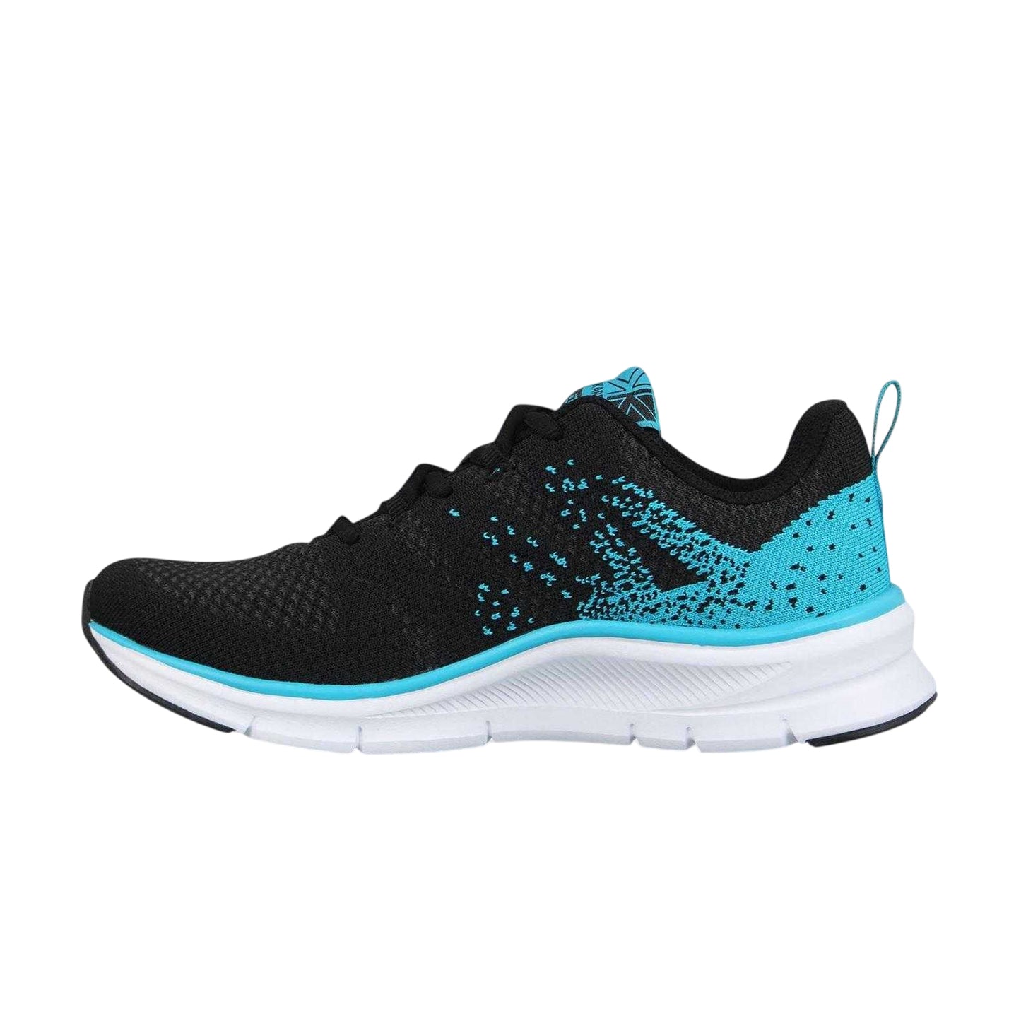Black-Cyan - Back - Karrimor Boys Duma 6 Speckle Cushioned Trainers
