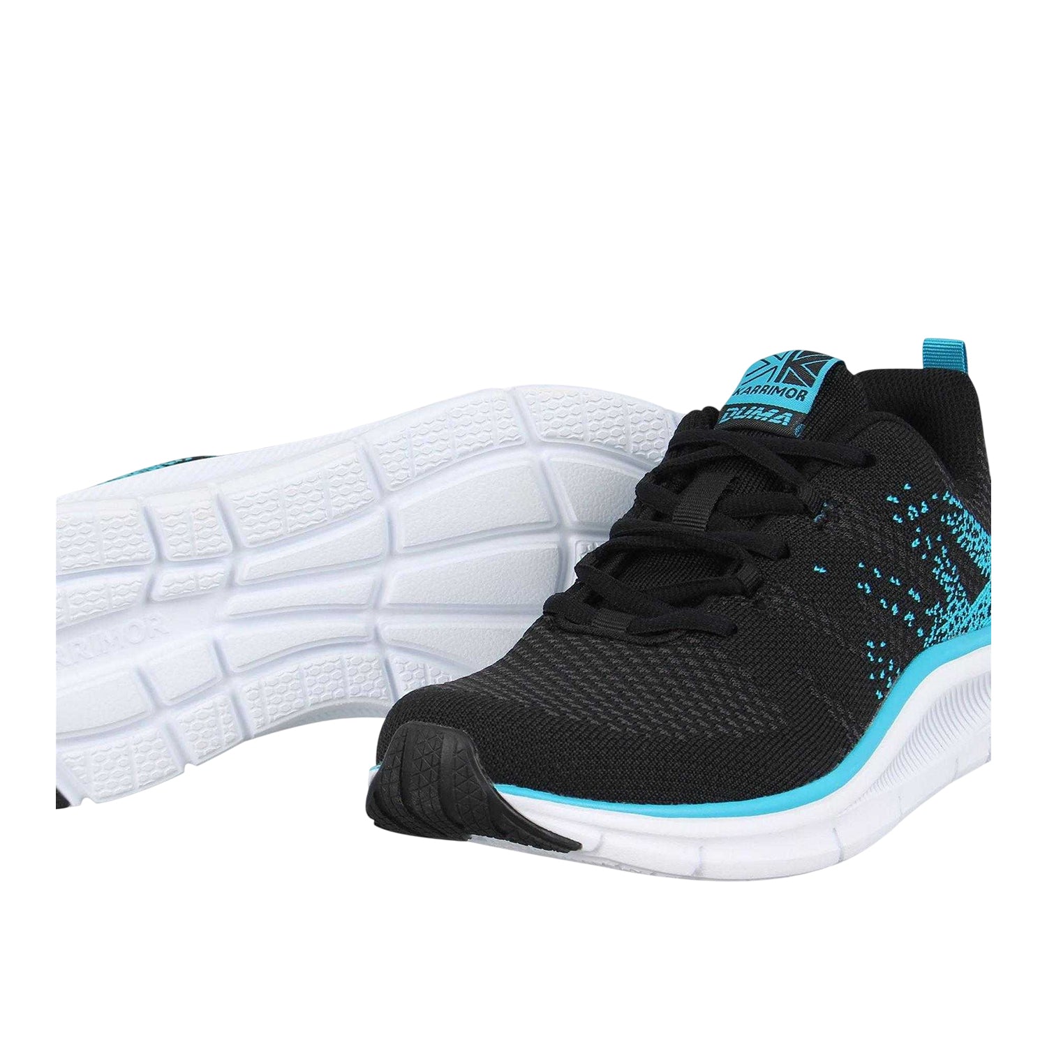 Black-Cyan - Lifestyle - Karrimor Boys Duma 6 Speckle Cushioned Trainers