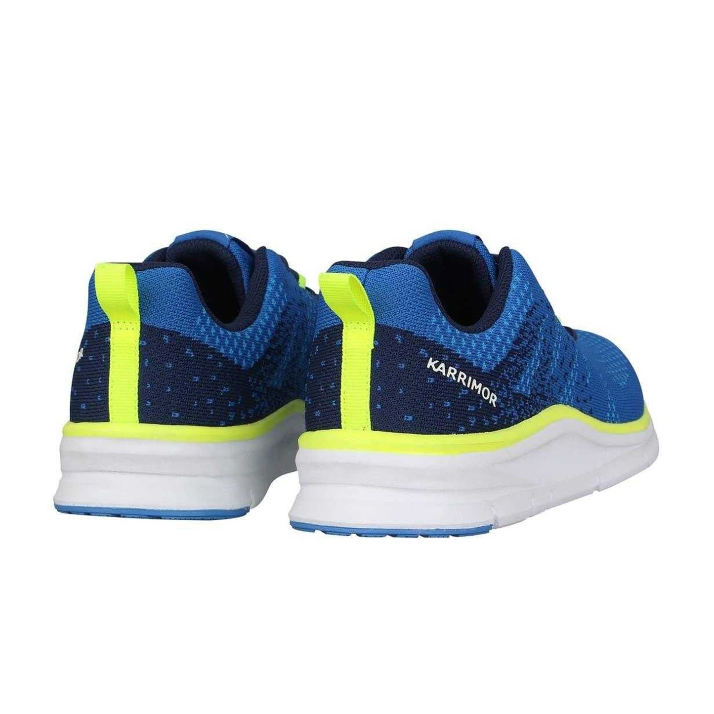 Blue-Lime - Back - Karrimor Boys Duma 6 Speckle Cushioned Trainers