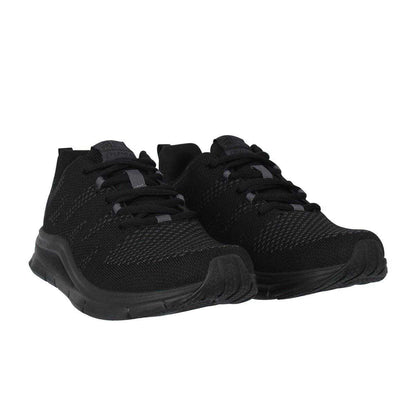 Black - Front - Karrimor Boys Duma 6 Speckle Cushioned Trainers