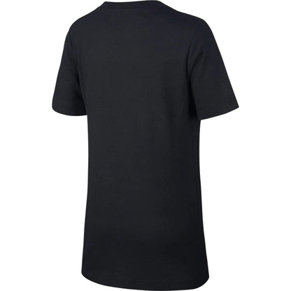 Black - Back - Nike Childrens-Kids Futura Classic Logo Regular T-Shirt