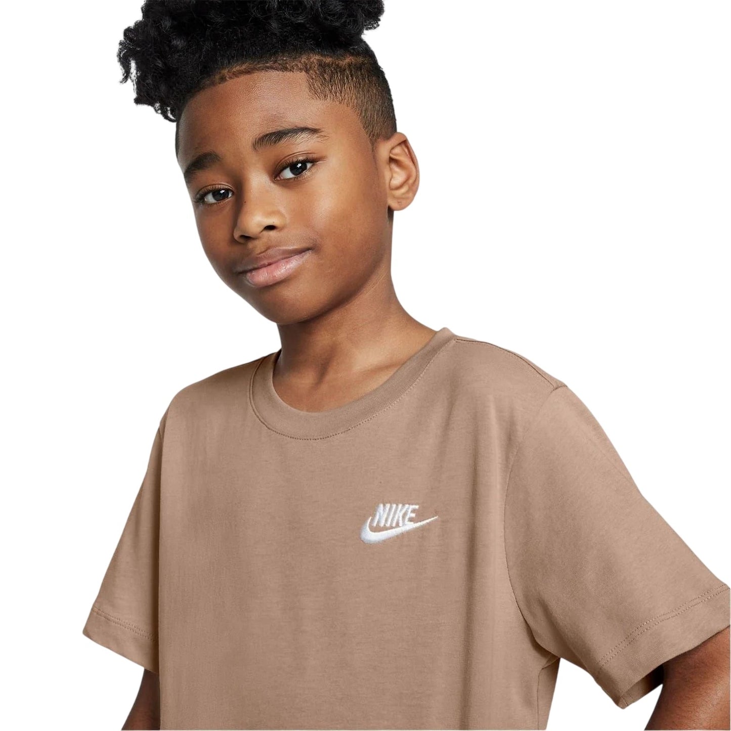 Hemp - Front - Nike Childrens-Kids Futura Classic Logo Regular T-Shirt