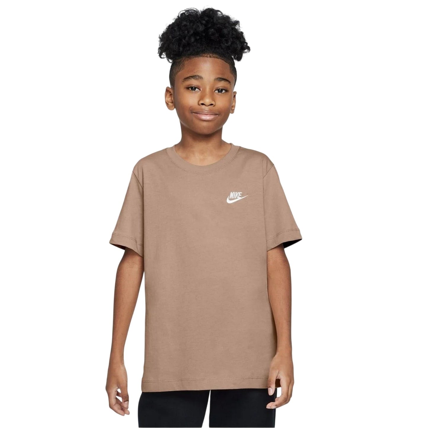 Hemp - Side - Nike Childrens-Kids Futura Classic Logo Regular T-Shirt