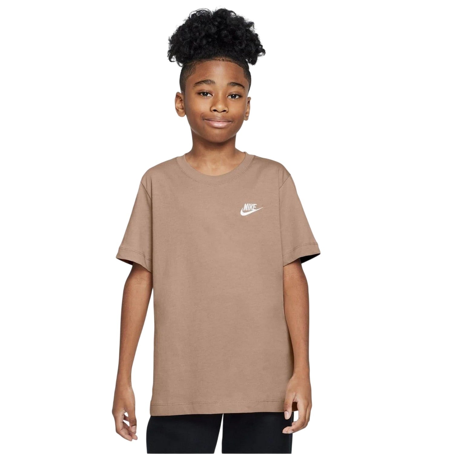 Hemp - Side - Nike Childrens-Kids Futura Classic Logo Regular T-Shirt