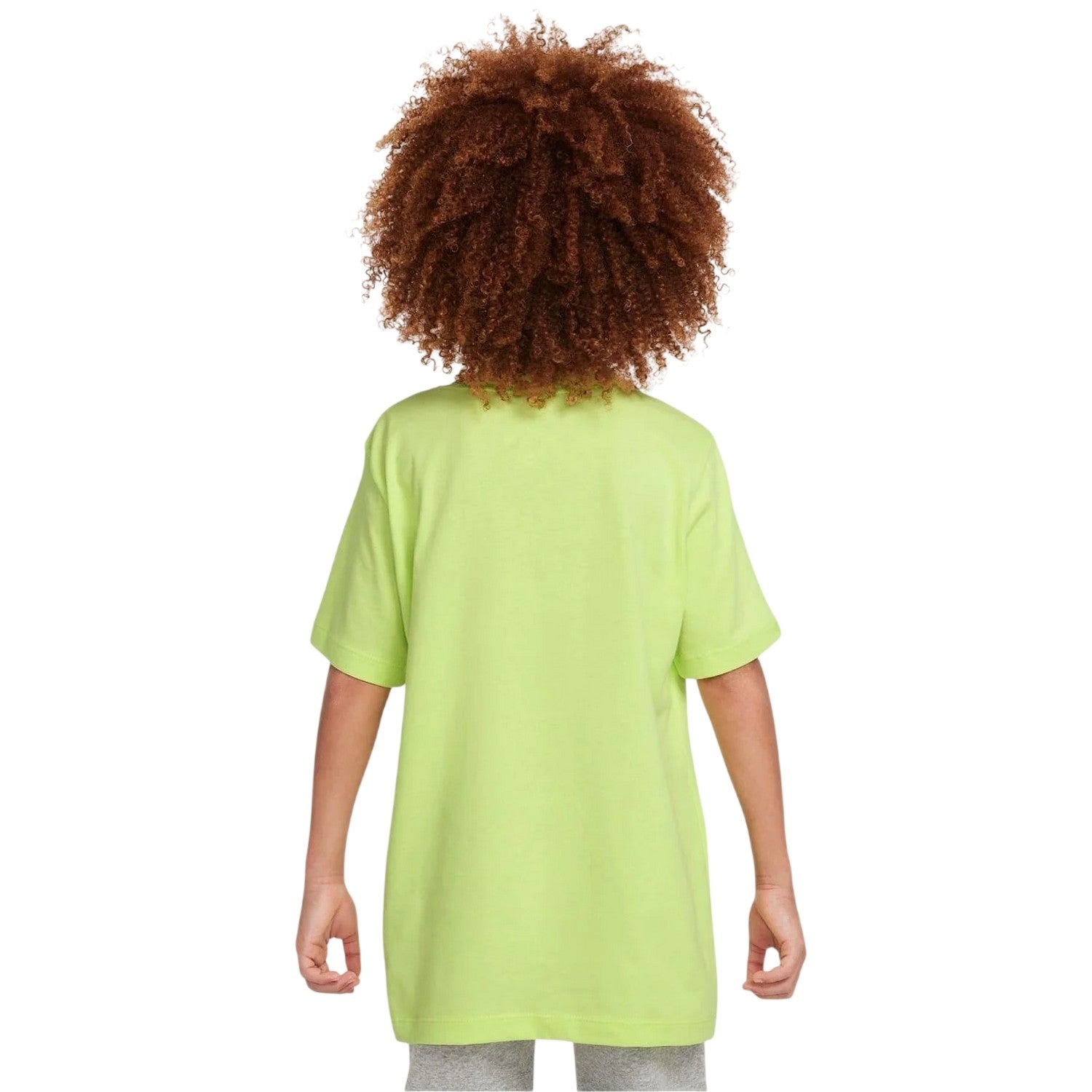 Light Lemon Twist - Back - Nike Childrens-Kids Futura Classic Logo Regular T-Shirt