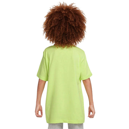 Light Lemon Twist - Back - Nike Childrens-Kids Futura Classic Logo Regular T-Shirt