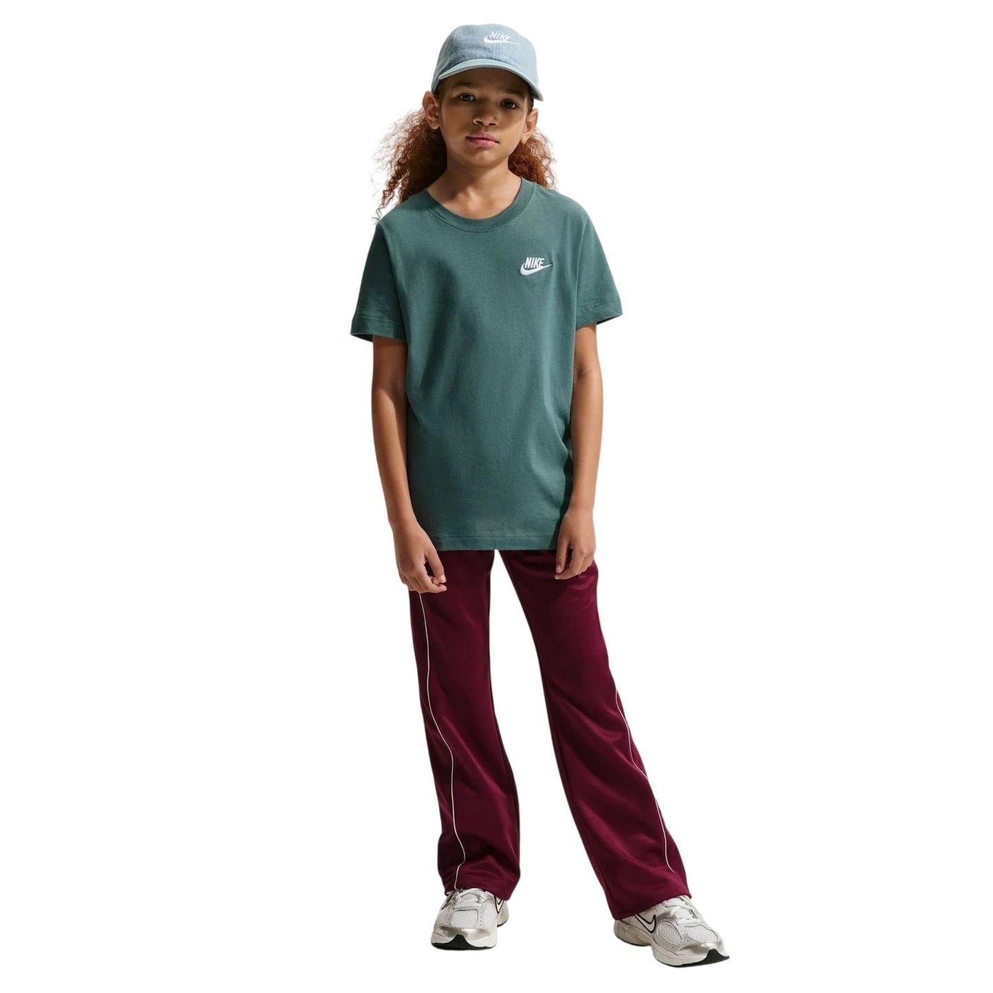 Slate Grey - Front - Nike Childrens-Kids Futura Classic Logo Regular T-Shirt