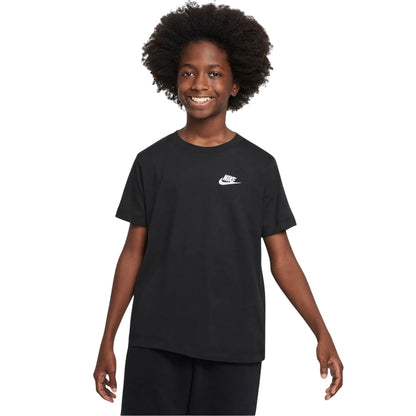 Black - Lifestyle - Nike Childrens-Kids Futura Classic Logo Regular T-Shirt