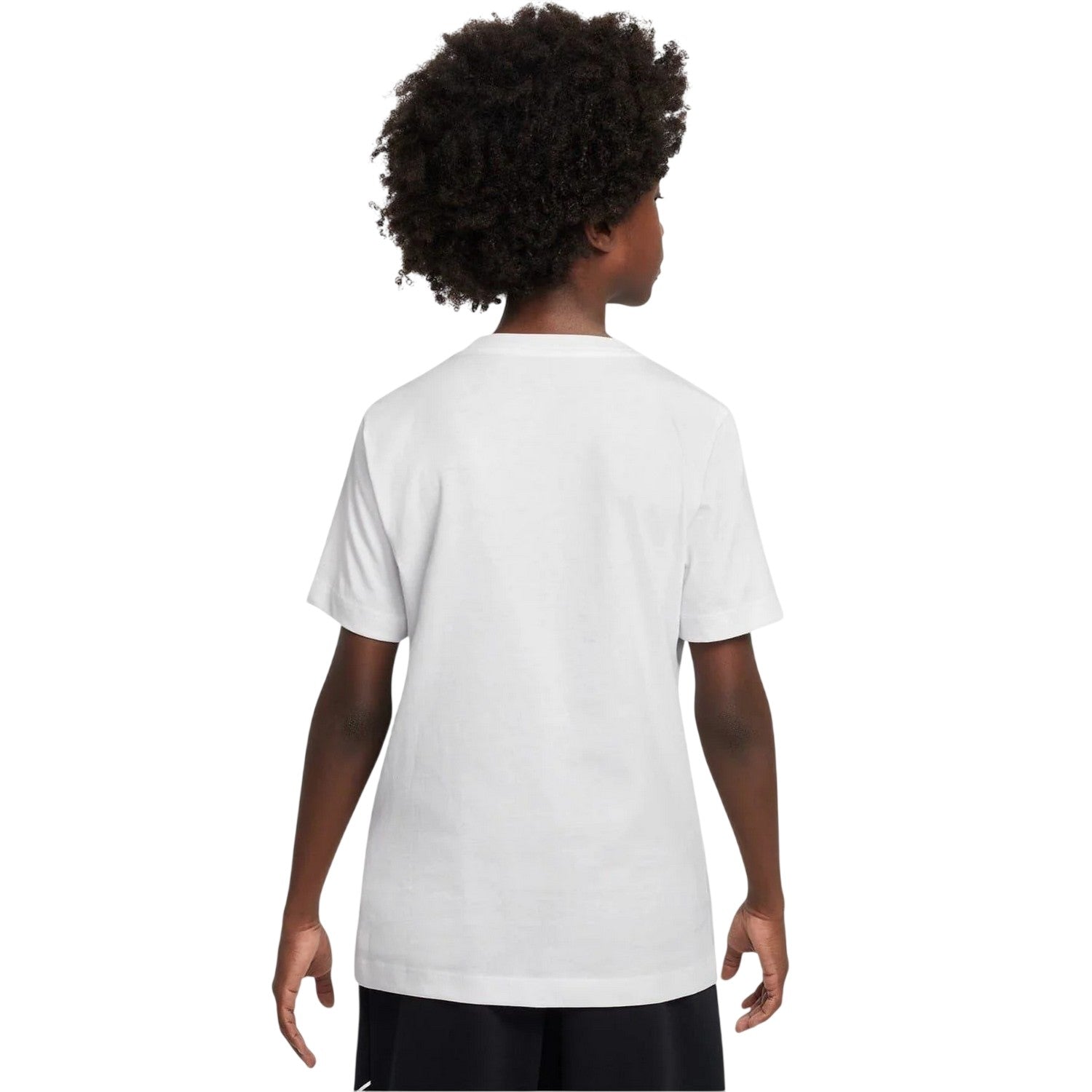 White - Back - Nike Childrens-Kids Futura Classic Logo Regular T-Shirt