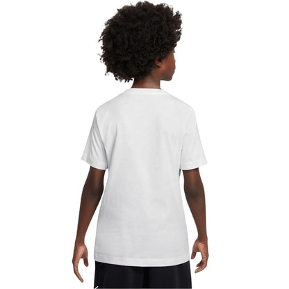 White - Back - Nike Childrens-Kids Futura Classic Logo Regular T-Shirt