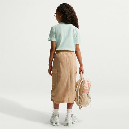 Light Green - Back - Nike Childrens-Kids Futura Classic Logo Regular T-Shirt