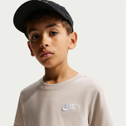 Cream - Lifestyle - Nike Childrens-Kids Futura Classic Logo Regular T-Shirt