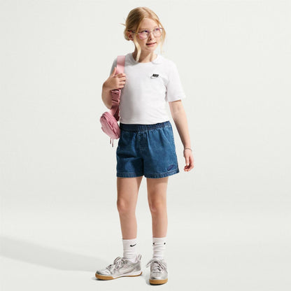 White-Black - Lifestyle - Nike Childrens-Kids Futura Classic Logo Regular T-Shirt