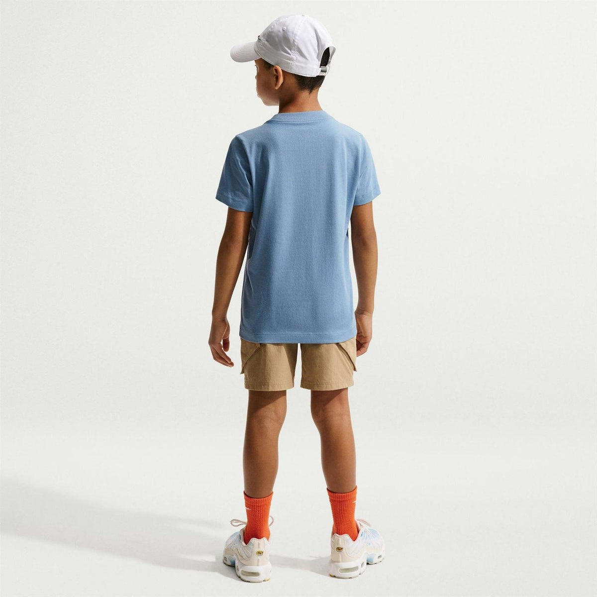 Blue - Lifestyle - Nike Childrens-Kids Futura Classic Logo Regular T-Shirt