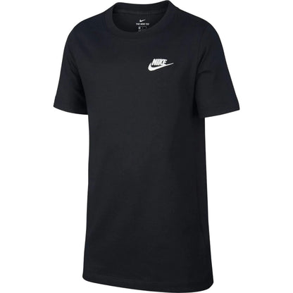 Black - Front - Nike Childrens-Kids Futura Classic Logo Regular T-Shirt