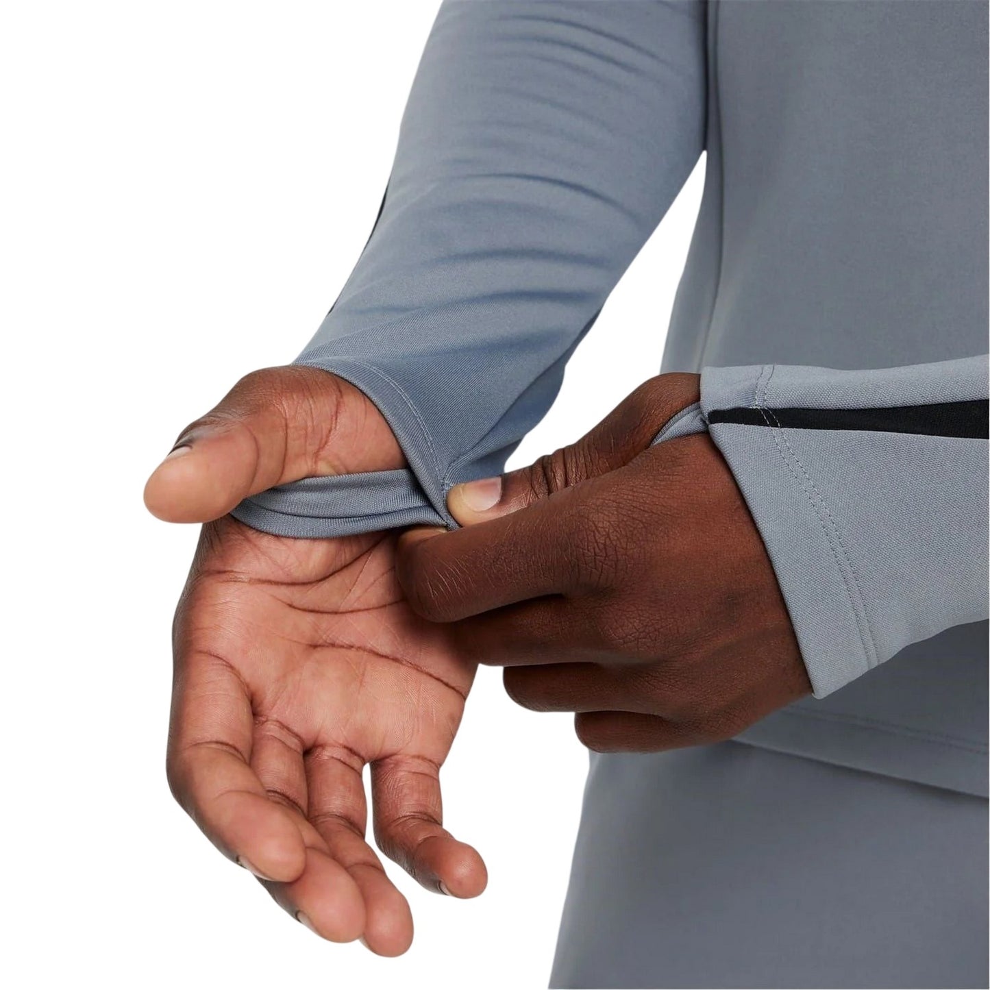 Grey-Silver - Lifestyle - Nike Mens Warrior Thermal Mock Neck Winter Sweatshirt