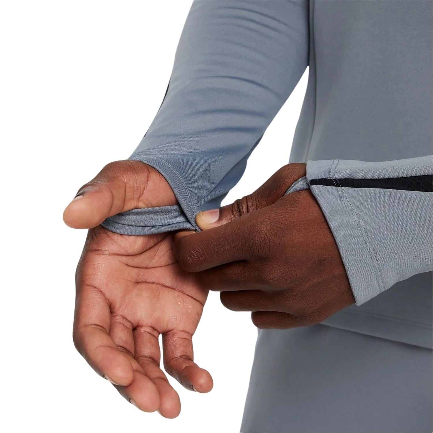 Grey-Silver - Lifestyle - Nike Mens Warrior Thermal Mock Neck Winter Sweatshirt