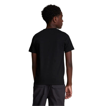 Black - Back - Lyle & Scott Childrens-Kids Full Logo Regular T-Shirt