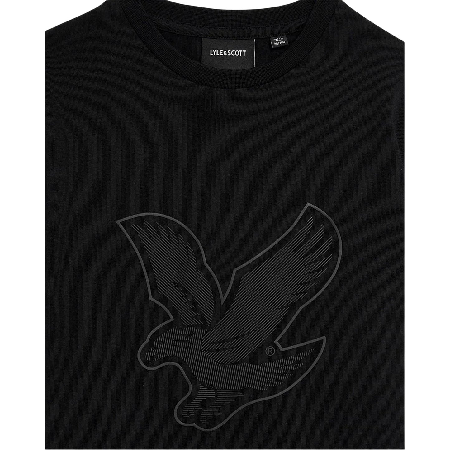 Black - Side - Lyle & Scott Childrens-Kids Full Logo Regular T-Shirt