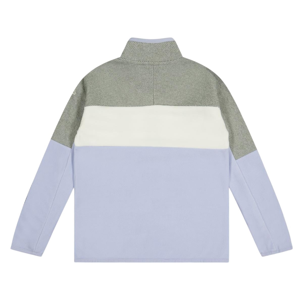 Autumn-Grey Marl - Back - Craghoppers Childrens-Kids Linden Colour Block Zip Neck Regular Sweatshirt