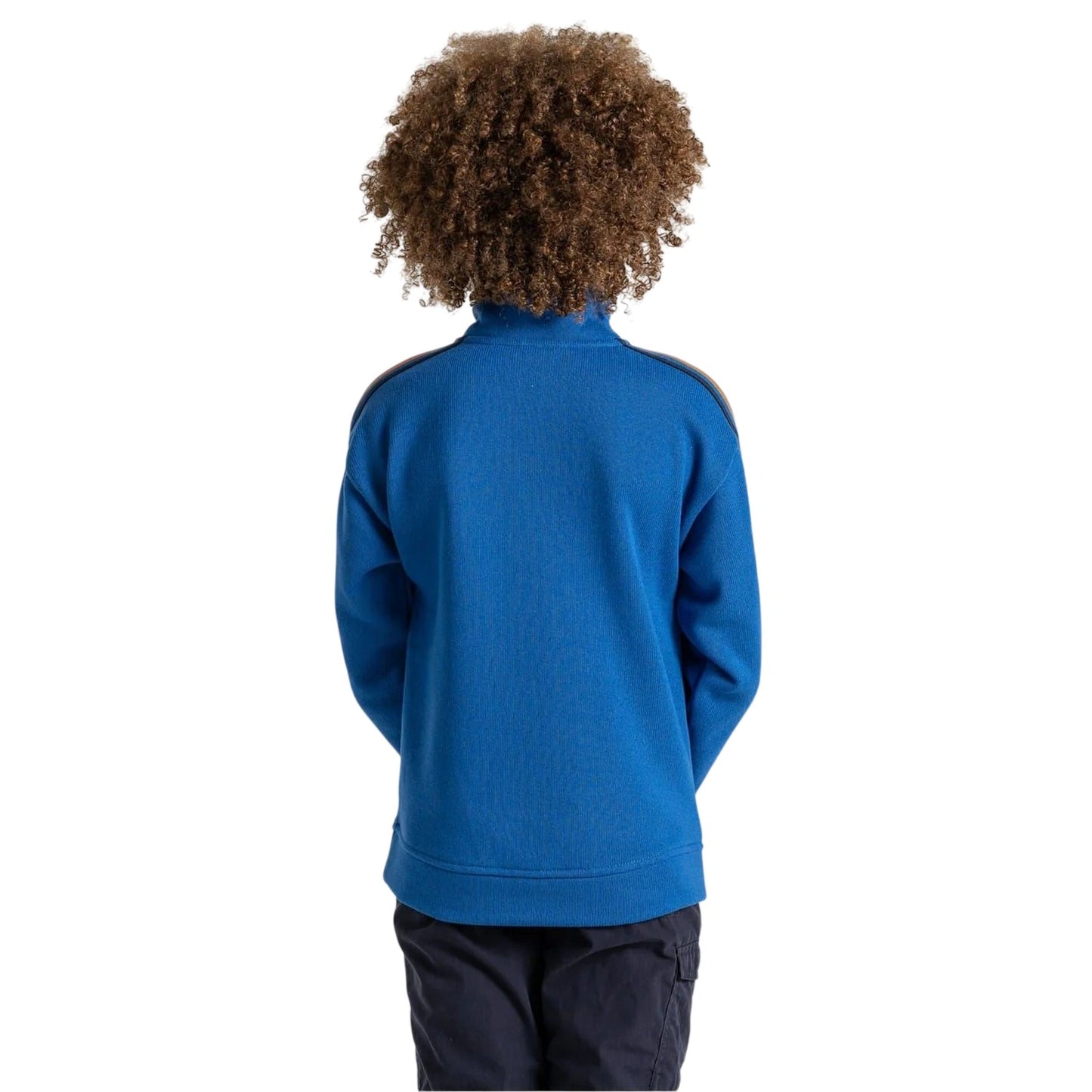 Bolt Blue - Back - Craghoppers Childrens-Kids Rey Zip Neck Regular Sweatshirt