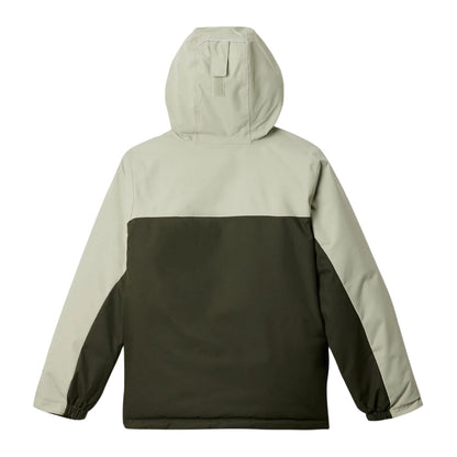 Black-Green - Back - Columbia Boys Insulated Hiking Hooded Jacket