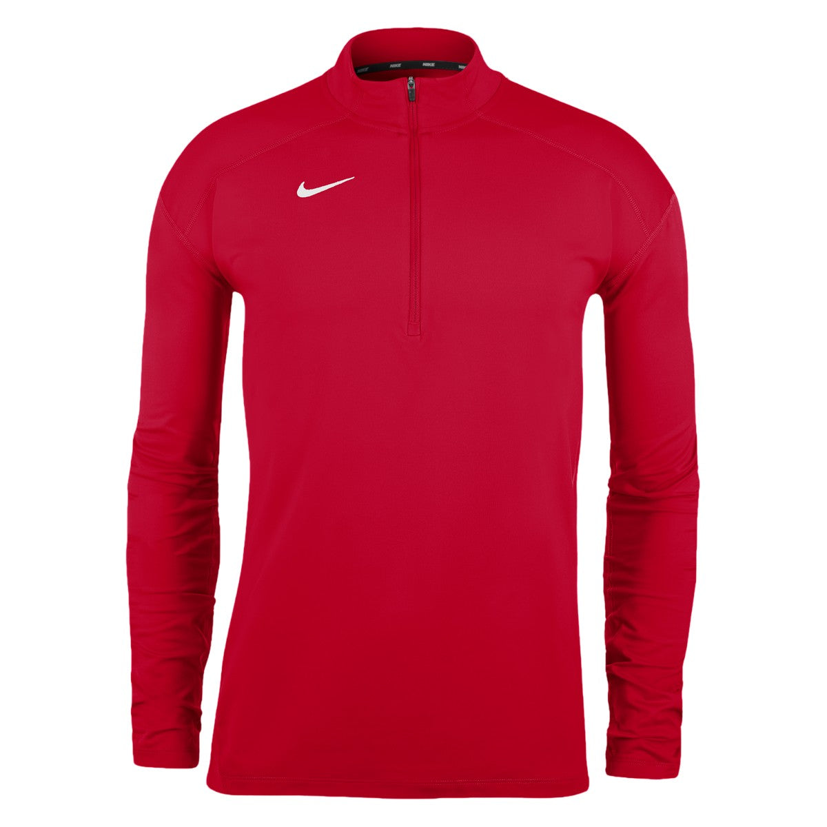 University Red - Front - Nike Mens Dry Element Funnel Neck Running Top