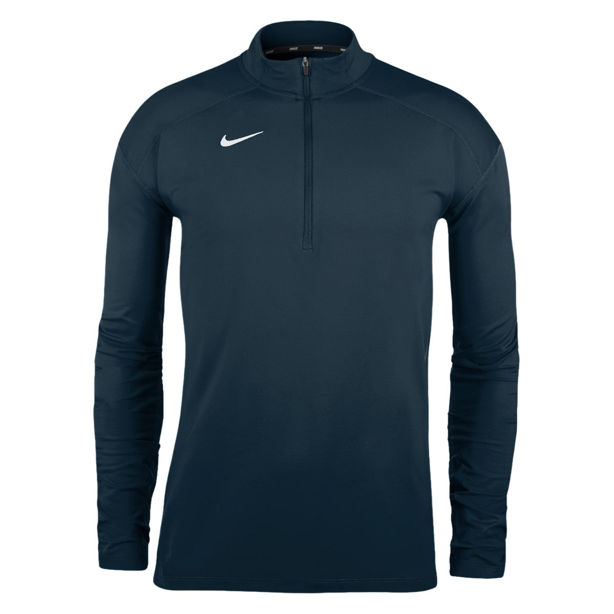 Obsidian Black - Front - Nike Mens Dry Element Funnel Neck Running Top