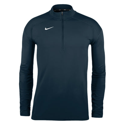 Obsidian Black - Front - Nike Mens Dry Element Funnel Neck Running Top