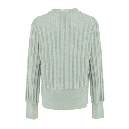 Grey - Back - Miso Womens-Ladies Viscose Jumper