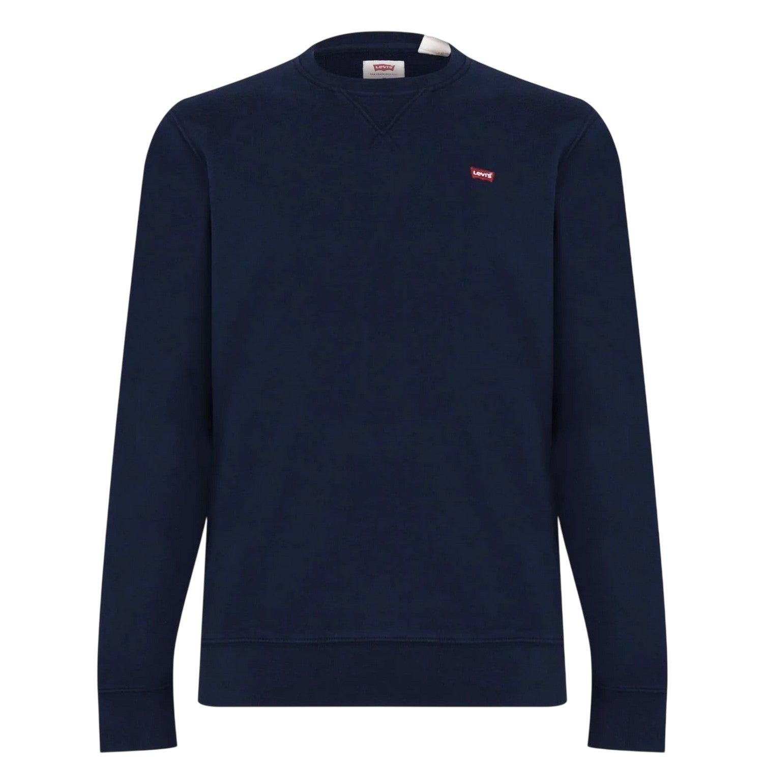 Dress Blue - Front - Levis Mens Original Crew Neck Sweatshirt