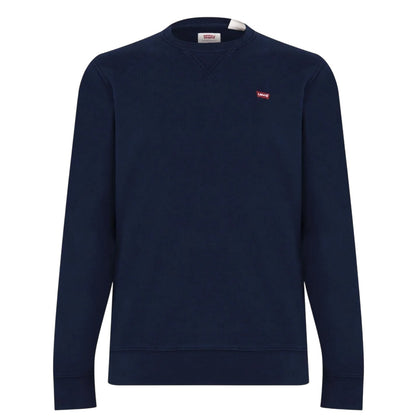 Dress Blue - Front - Levis Mens Original Crew Neck Sweatshirt