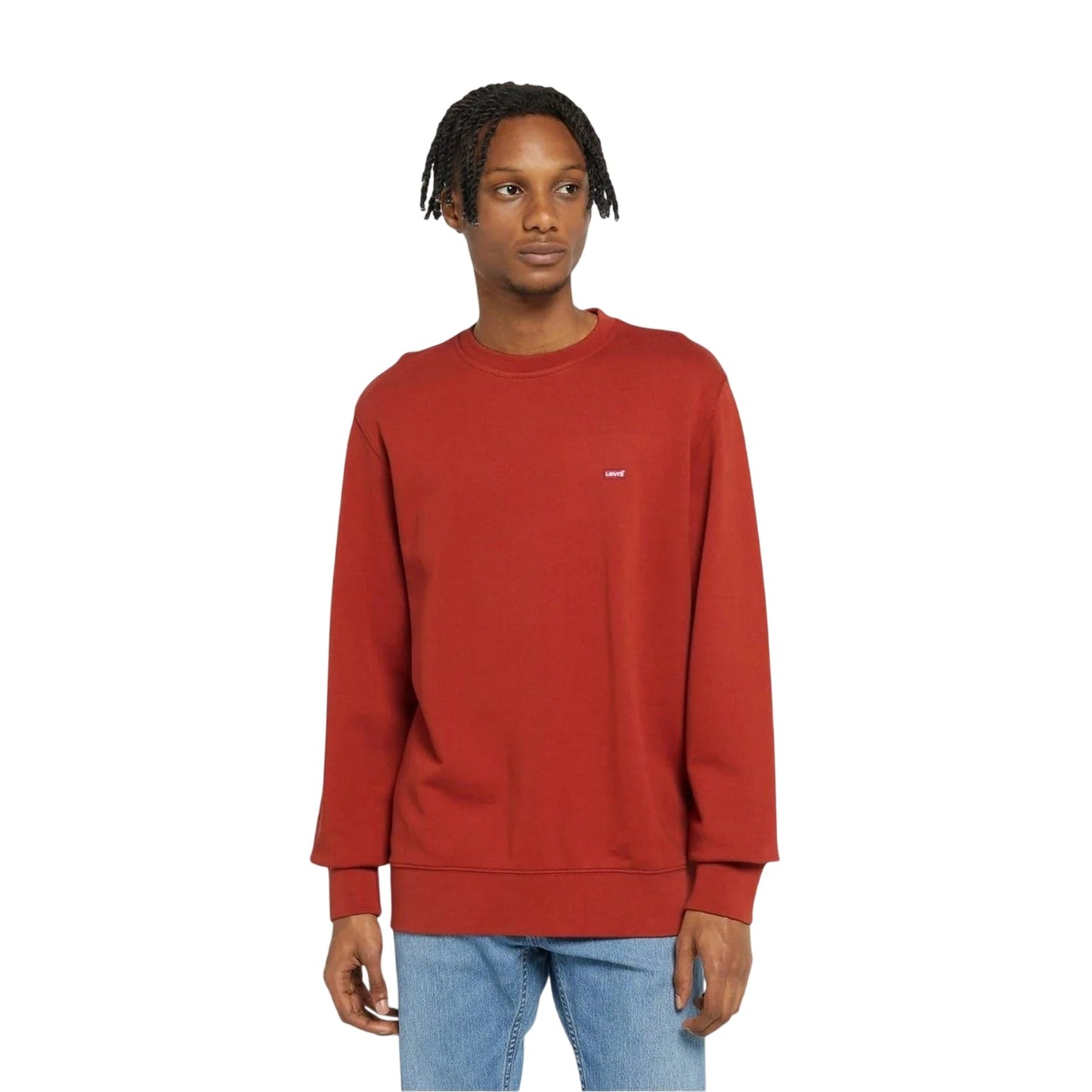 Red - Front - Levis Mens Original Crew Neck Sweatshirt