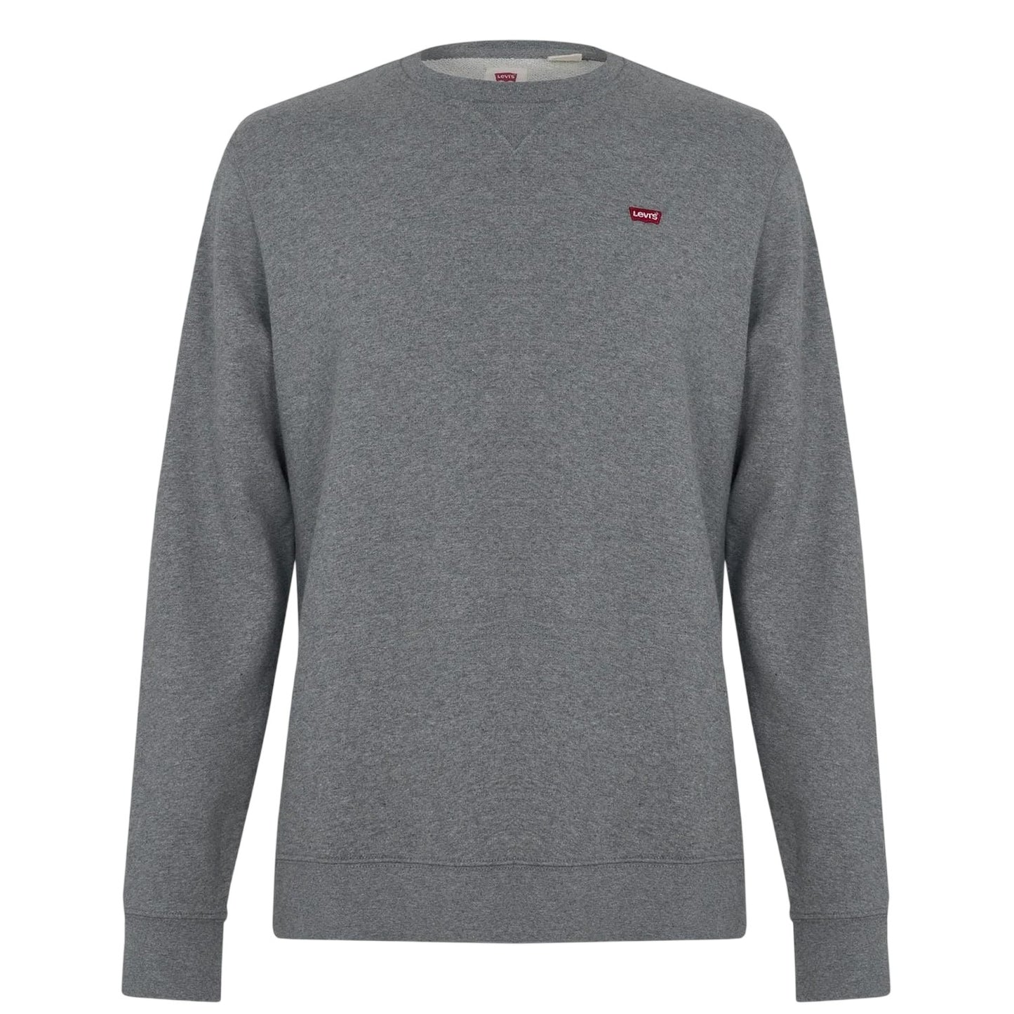 Grey Marl - Front - Levis Mens Original Crew Neck Sweatshirt