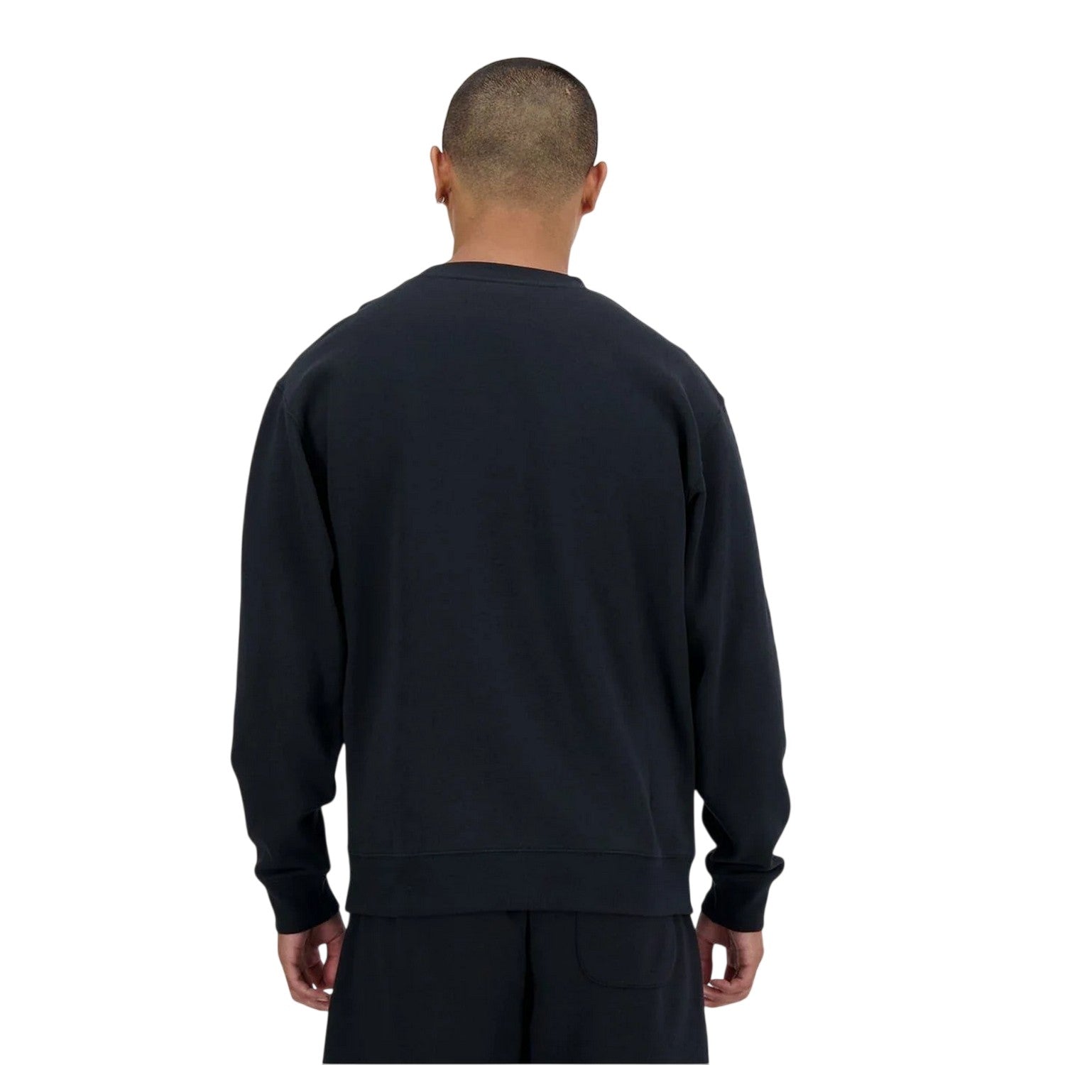 Black - Back - New Balance Mens Crew Neck Regular Sweatshirt